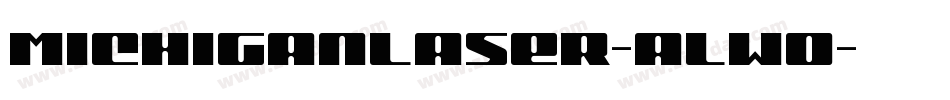 MichiganLaser-alWo字体转换