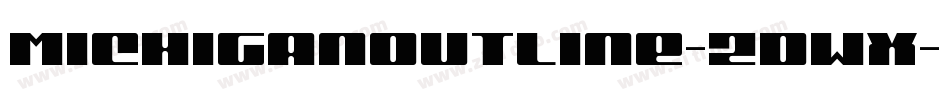 MichiganOutline-ZDWx字体转换