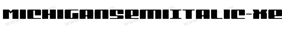 MichiganSemiItalic-xej0字体转换