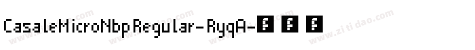 CasaleMicroNbpRegular-RyqA字体转换