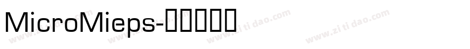 MicroMieps字体转换