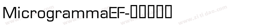 MicrogrammaEF字体转换