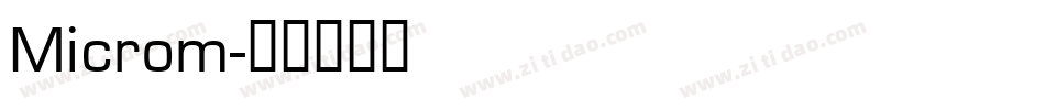 Microm字体转换