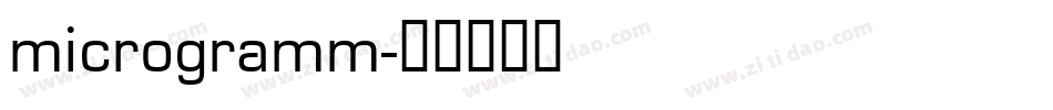 microgramm字体转换
