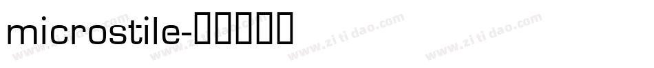 microstile字体转换