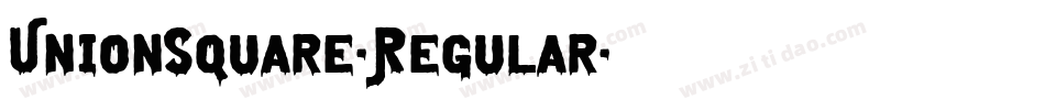 UnionSquare-Regular字体转换