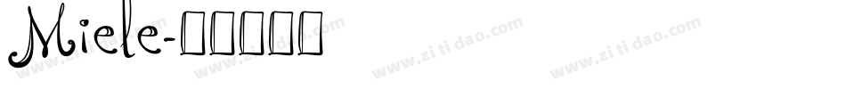 Miele字体转换