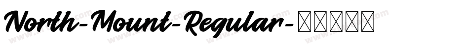 North-Mount-Regular字体转换