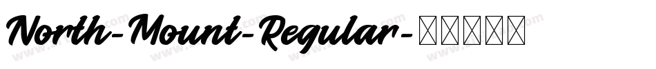 North-Mount-Regular字体转换