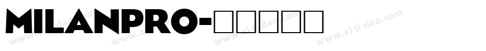 milanpro字体转换