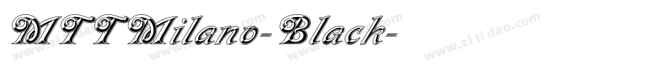 MTTMilano-Black字体转换