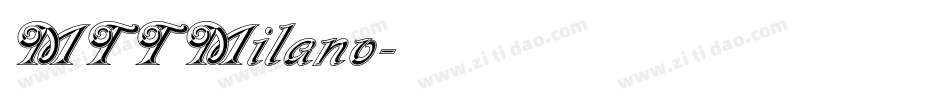 MTTMilano字体转换