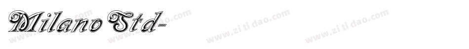 MilanoStd字体转换