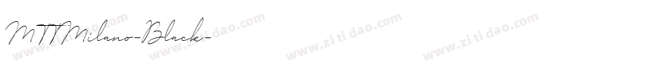 MTTMilano-Black字体转换