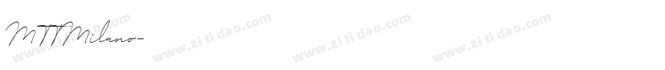 MTTMilano字体转换