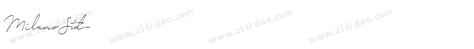 MilanoStd字体转换