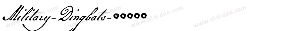 Military-Dingbats字体转换