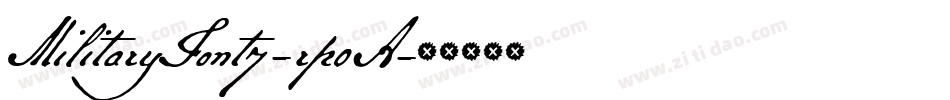MilitaryFont7-rp0A字体转换