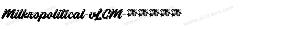 Milkropolitical-vLGM字体转换