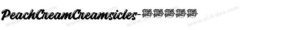 PeachCreamCreamsicles字体转换