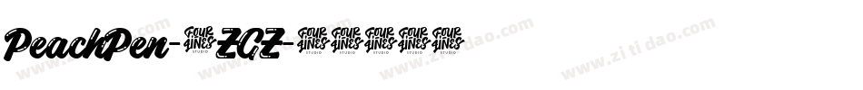 PeachPen-9ZGZ字体转换