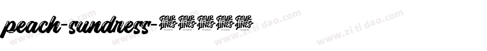 peach-sundress字体转换