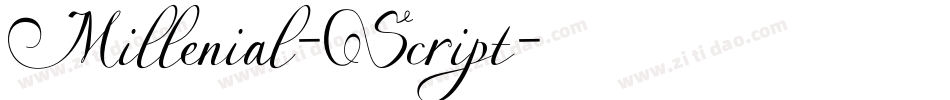 Millenial-Script字体转换