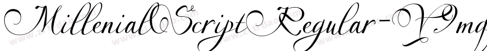 MillenialScriptRegular-Y9mq字体转换