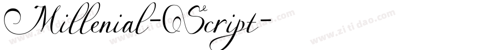 Millenial-Script字体转换