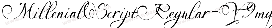 MillenialScriptRegular-Y9mq字体转换