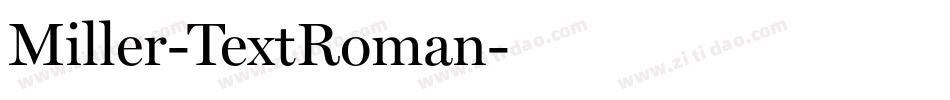 Miller-TextRoman字体转换