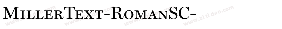 MillerText-RomanSC字体转换
