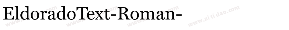 EldoradoText-Roman字体转换
