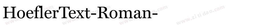 HoeflerText-Roman字体转换