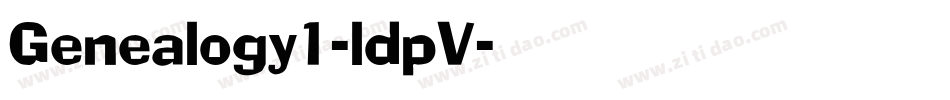 Genealogy1-ldpV字体转换
