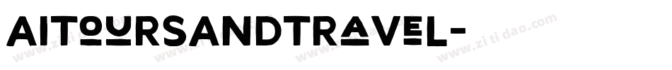 AIToursAndTravel字体转换