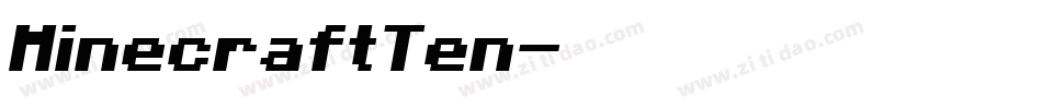 MinecraftTen字体转换