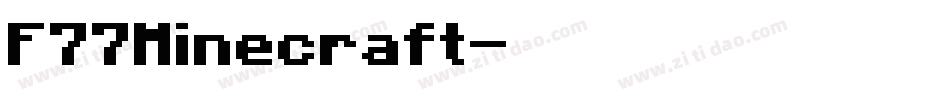 F77Minecraft字体转换