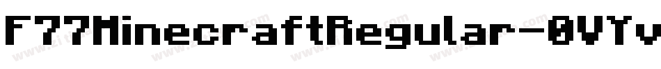 F77MinecraftRegular-0VYv字体转换