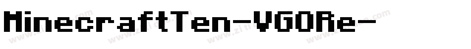 MinecraftTen-VGORe字体转换