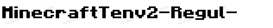 MinecraftTenv2-Regul字体转换