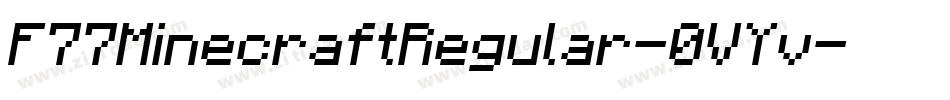 F77MinecraftRegular-0VYv字体转换