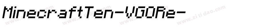 MinecraftTen-VGORe字体转换