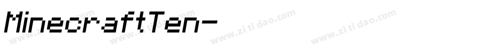 MinecraftTen字体转换