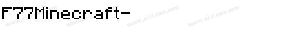 F77Minecraft字体转换