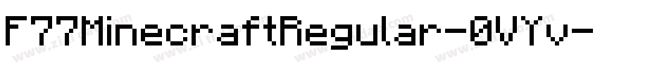 F77MinecraftRegular-0VYv字体转换
