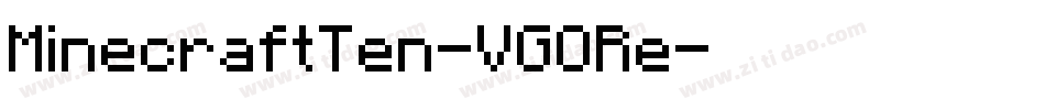 MinecraftTen-VGORe字体转换
