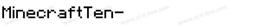 MinecraftTen字体转换