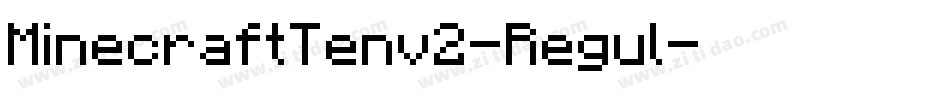 MinecraftTenv2-Regul字体转换