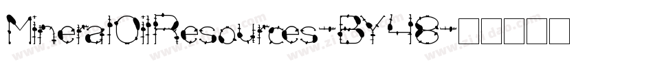 MineralOilResources-BY48字体转换